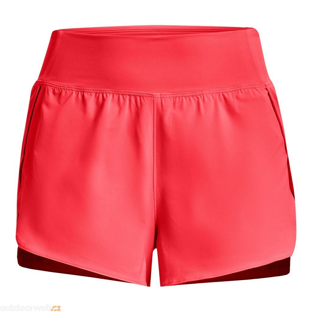  Flex Woven 2-in-1 Short-RED - women's shorts - UNDER ARMOUR  - 44.35 € - outdoorové oblečení a vybavení shop