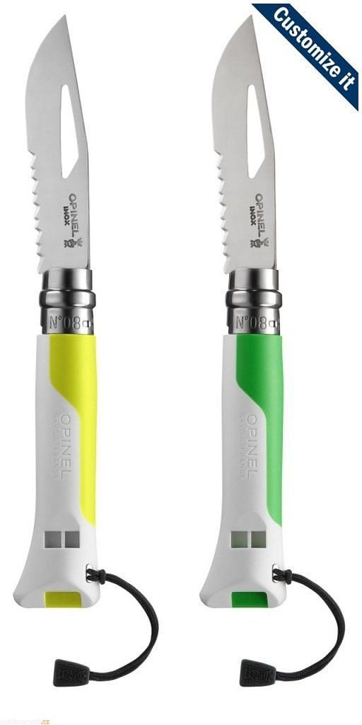  VRI N°08 Inox Outdoor Fluo Green - knife - OPINEL