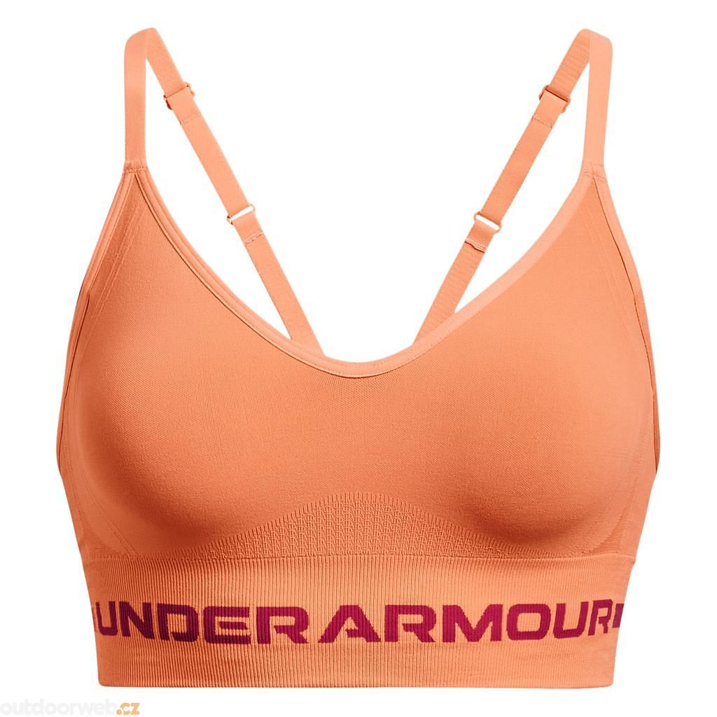  UA Seamless Low Long Bra, Orange - sports bra - UNDER  ARMOUR - 33.16 € - outdoorové oblečení a vybavení shop