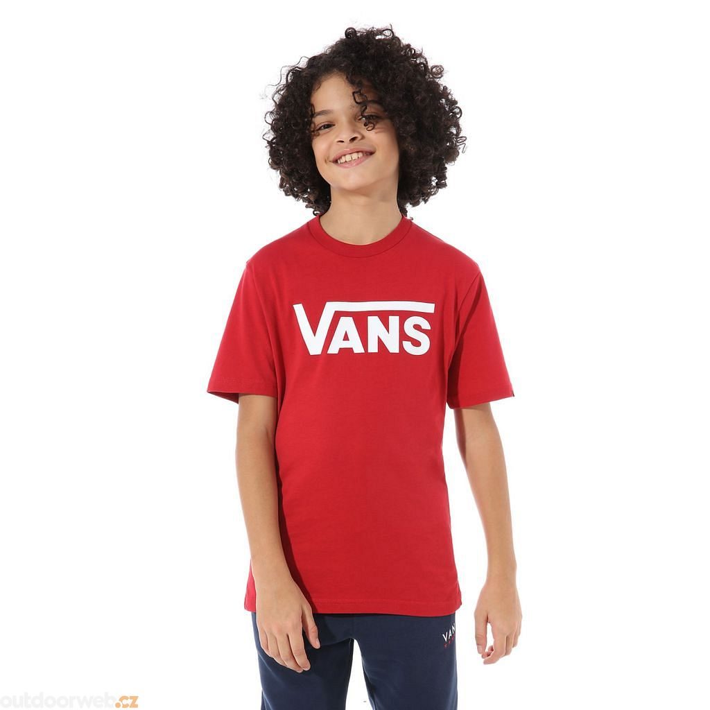 Outdoorweb.cz - BOYS VANS CLASSIC T-SHIRT (8-14 roků), CHILI PEPPER-WHITE -  tričko chlapecké - VANS - 392 Kč - outdoorové oblečení a vybavení shop