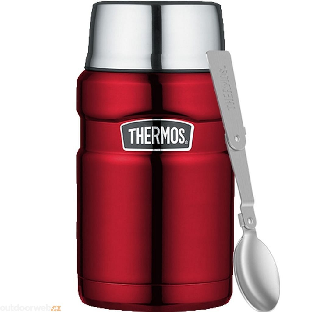  Food thermos with folding spoon and cup 710 ml red -  Stainless steel vacuum insulated thermos - THERMOS - 39.02 € - outdoorové  oblečení a vybavení shop