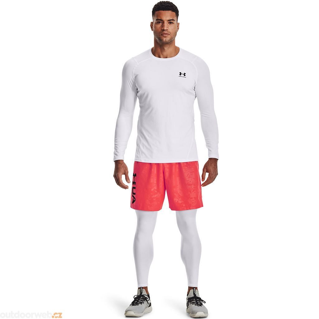 UA HG Armour Fitted LS, White - men's long sleeve t-shirt - UNDER ARMOUR -  31.33 €