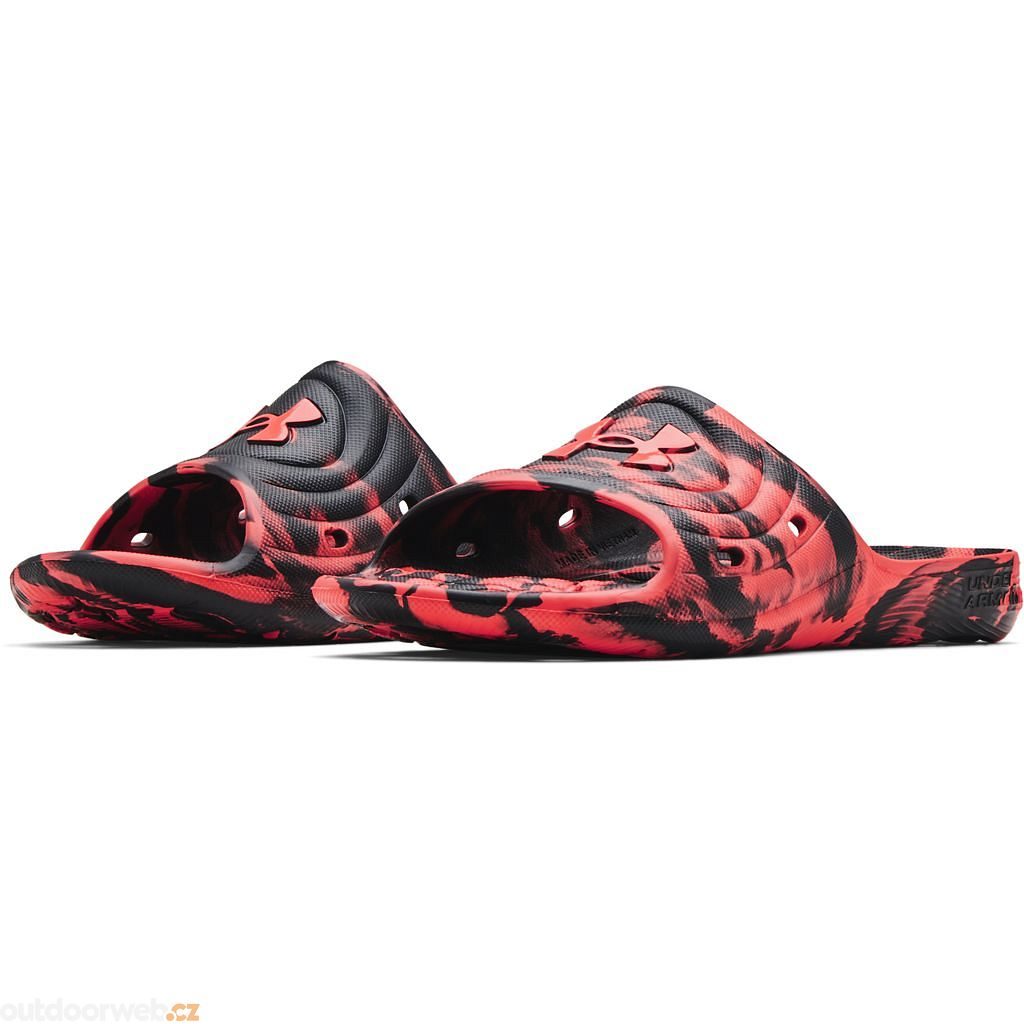 M Locker Camo, black/red - men's slippers - UNDER ARMOUR - 24.19 €
