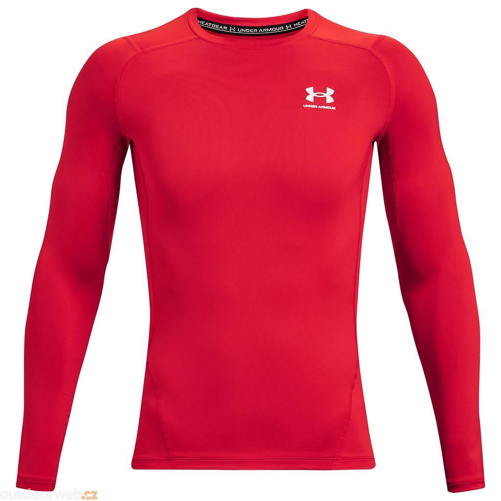  UA HG Armour Comp LS, Red - men's long sleeve