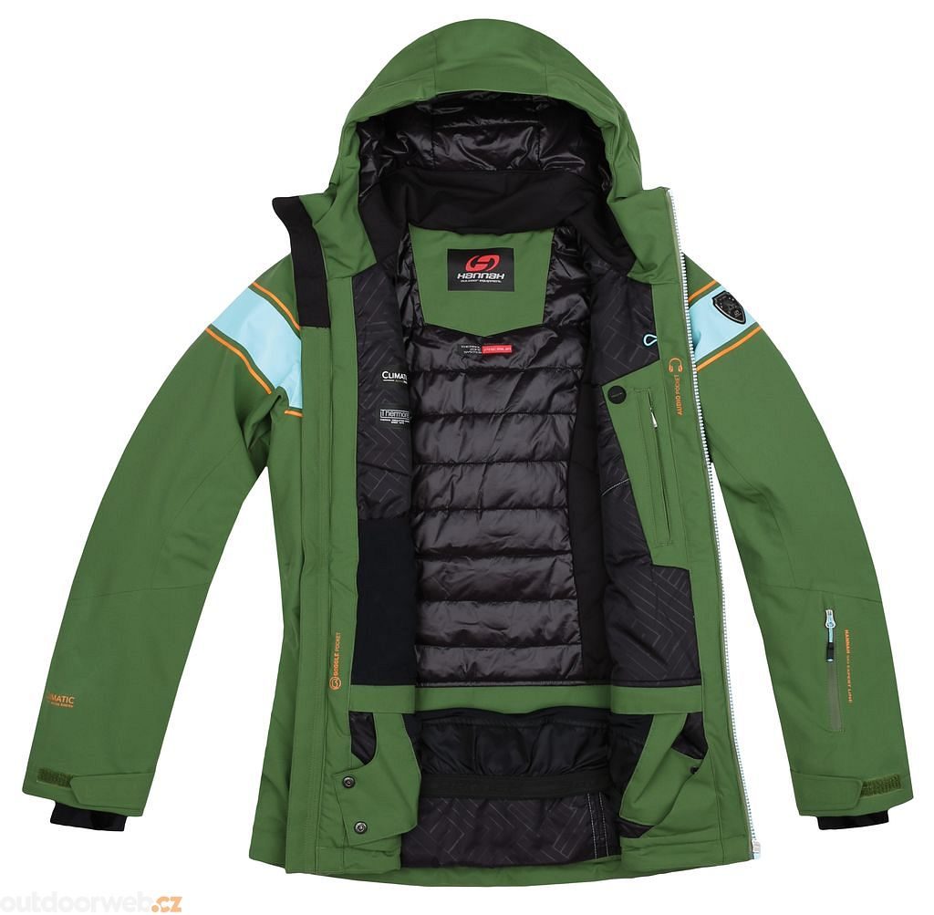 Outdoorweb.cz - Kiely dill/aqua splash - dámská lyžařská bunda - HANNAH - 2  899 Kč - outdoorové oblečení a vybavení shop