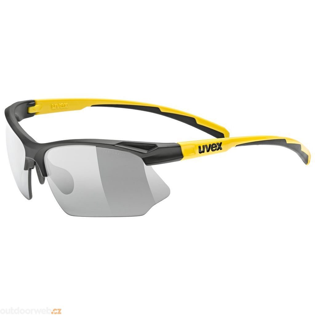 SPORTSTYLE 802 V BLACK MAT-SUNBEE/SMOKE 2023 - sports sunglasses fixed  lenses - UVEX - 82.98 €