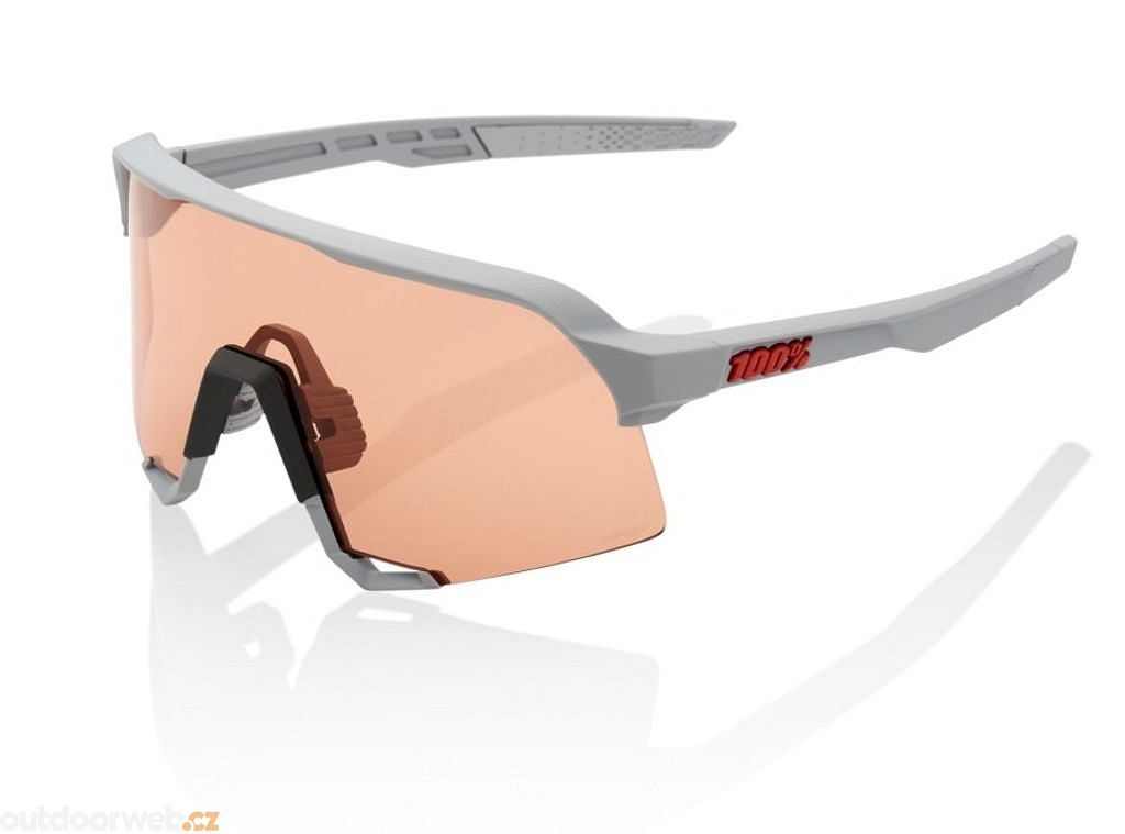 S3 - Soft Tact Stone Grey - HiPER Coral Lens - cyklistické brýle - 100% - 3  563 Kč