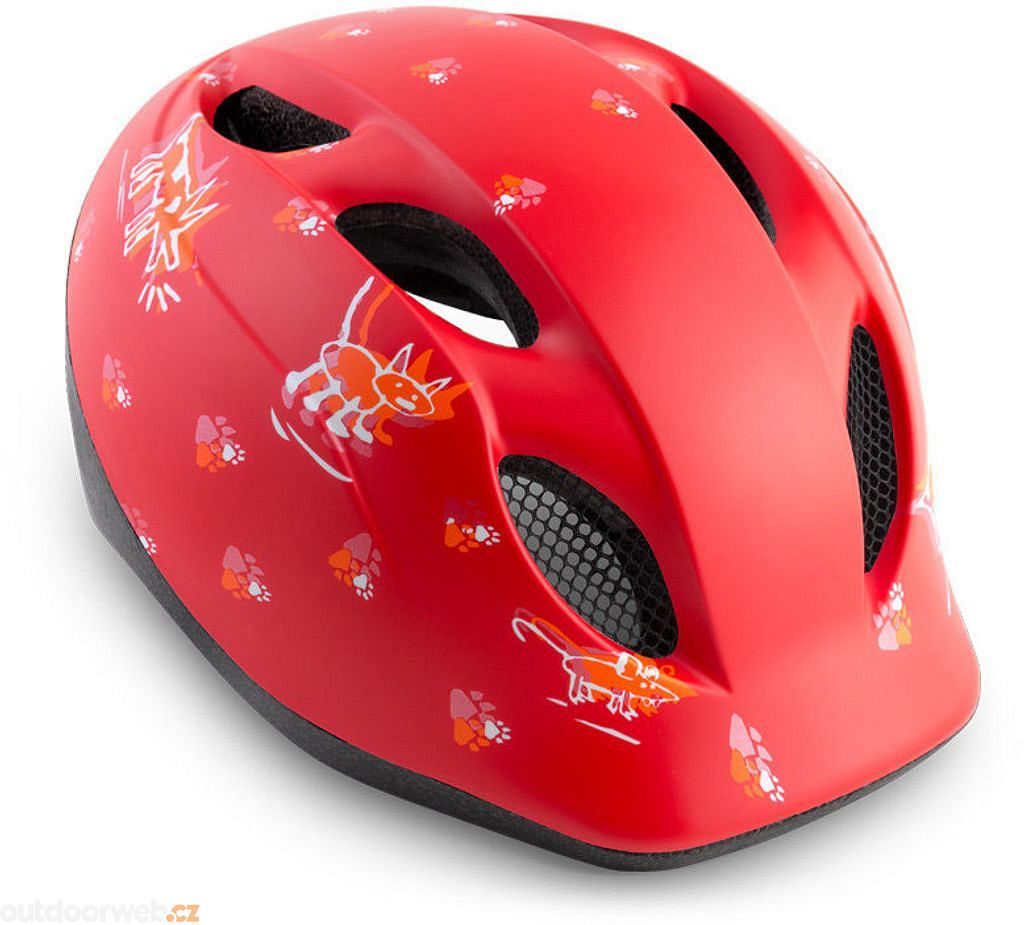 BUDDY dětská zvířátka/červená - Cyklistická helma dětská - MET - 672 Kč