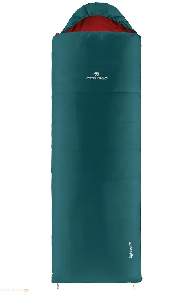 LIGHTEC 700 SQ Green right - ultralight sleeping bag - FERRINO - 83.97 €