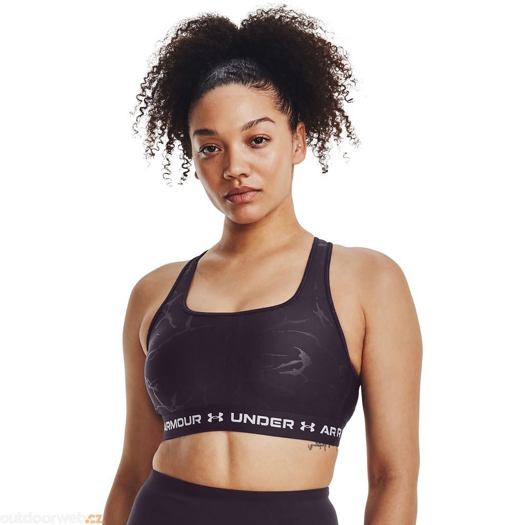 Under Armour Training low support crossback sports bra in purple