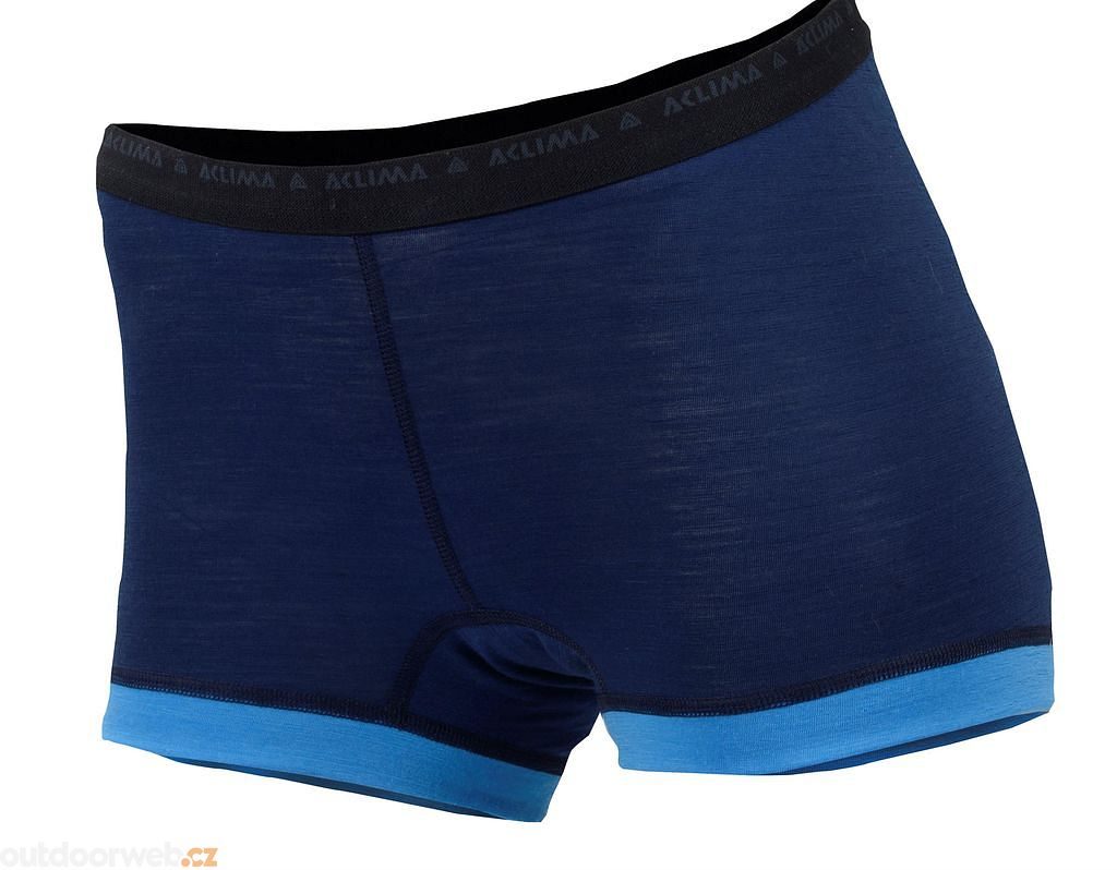 LightWool Shorts/Hipster, Insignia Blue/Blithe, Woman - Dámské kalhotky -  ACLIMA - dámské - funkční spodní prádlo, termoprádlo, Turistika - 979 Kč