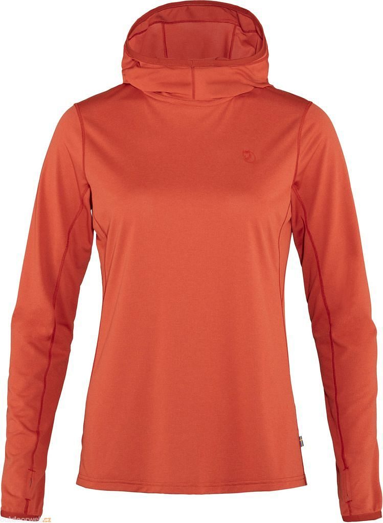  Abisko Sun-hoodie W, Rowan Red - women's sweatshirt -  FJÄLLRÄVEN - 69.05 € - outdoorové oblečení a vybavení shop