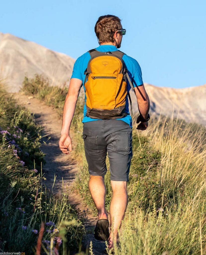 Osprey Daylite Hiking Backpack - Teakwood Yellow  Osprey daylite, Osprey  backpacks, Running everyday