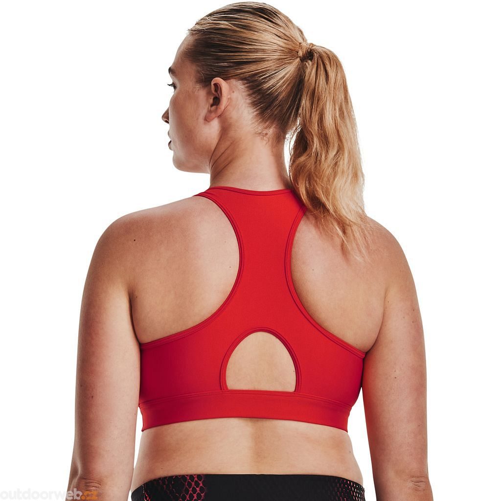  UA HG Armour Mid Padless, Red - sports bra - UNDER ARMOUR -  27.74 € - outdoorové oblečení a vybavení shop