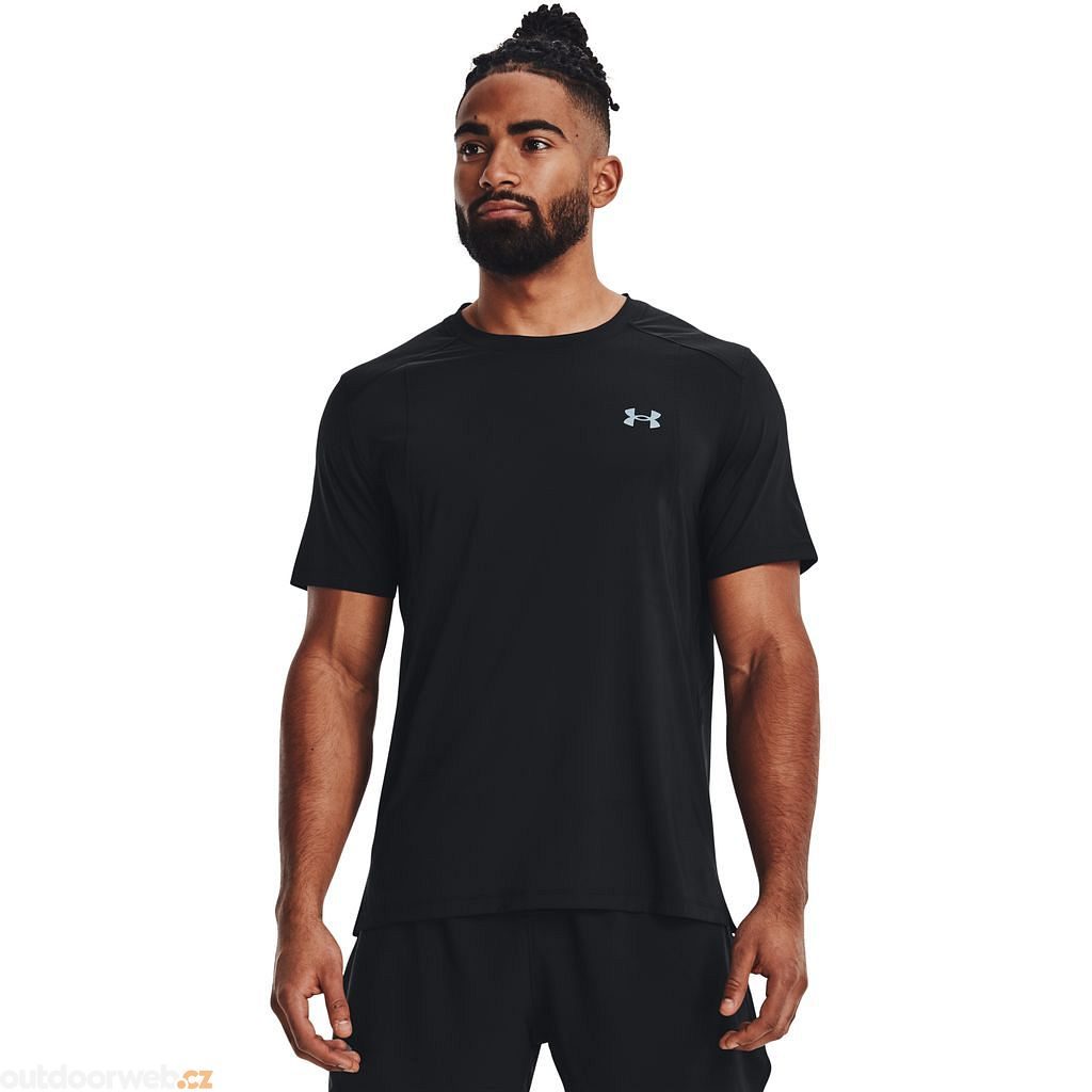  UA Iso-Chill Laser Tee-BLK - men's running shirt