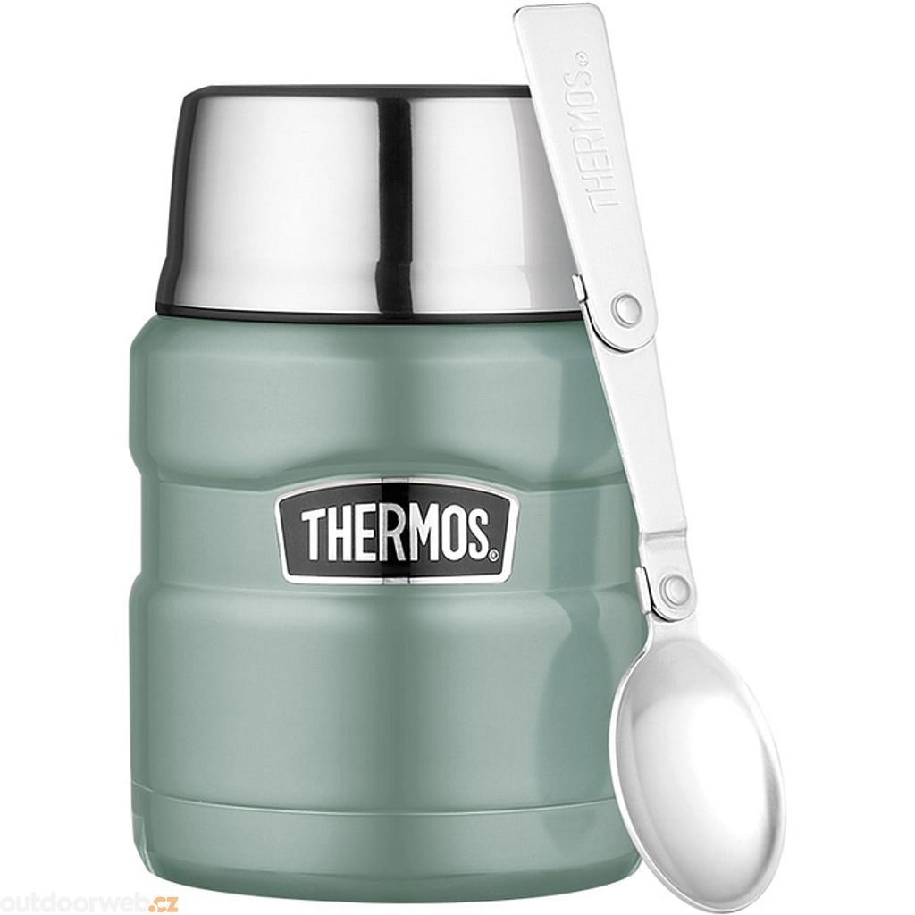  Food thermos with folding spoon and cup 470 ml Duck Egg -  Stainless steel vacuum insulated thermos - THERMOS - 33.27 € - outdoorové  oblečení a vybavení shop