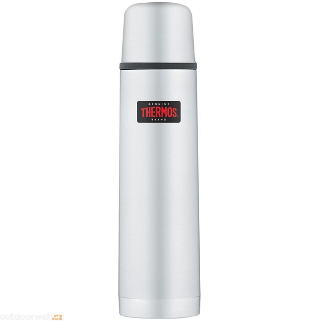 Thermos with push-button cap and cup 1000 ml stainless - Stainless vacuum insulated thermos - THERMOS - 31.68 €