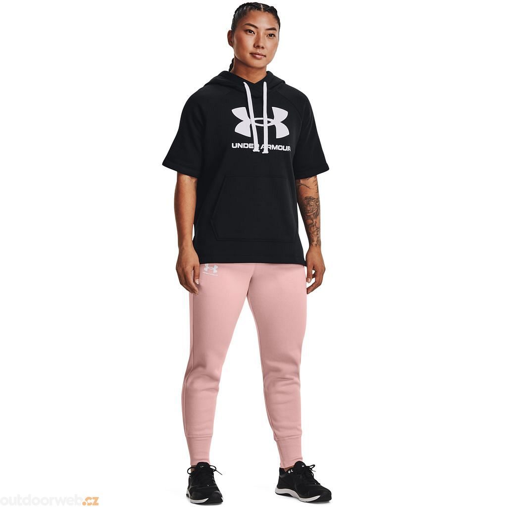  Rival Fleece Joggers, Pink/white - women's trousers - UNDER  ARMOUR - 33.29 € - outdoorové oblečení a vybavení shop