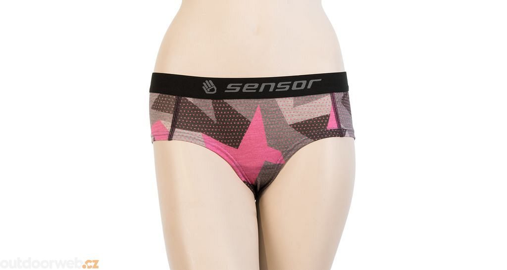 SENSOR MERINO IMPRESS PANTIES WOM BLK/CAMO - SENSOR Activewear – functional  sports apparel