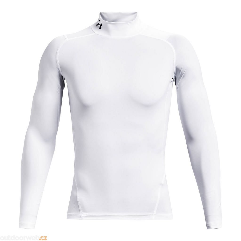 UA HG Armour Comp Mock LS, White - men's long sleeve compression shirt - UNDER  ARMOUR - 32.65 €