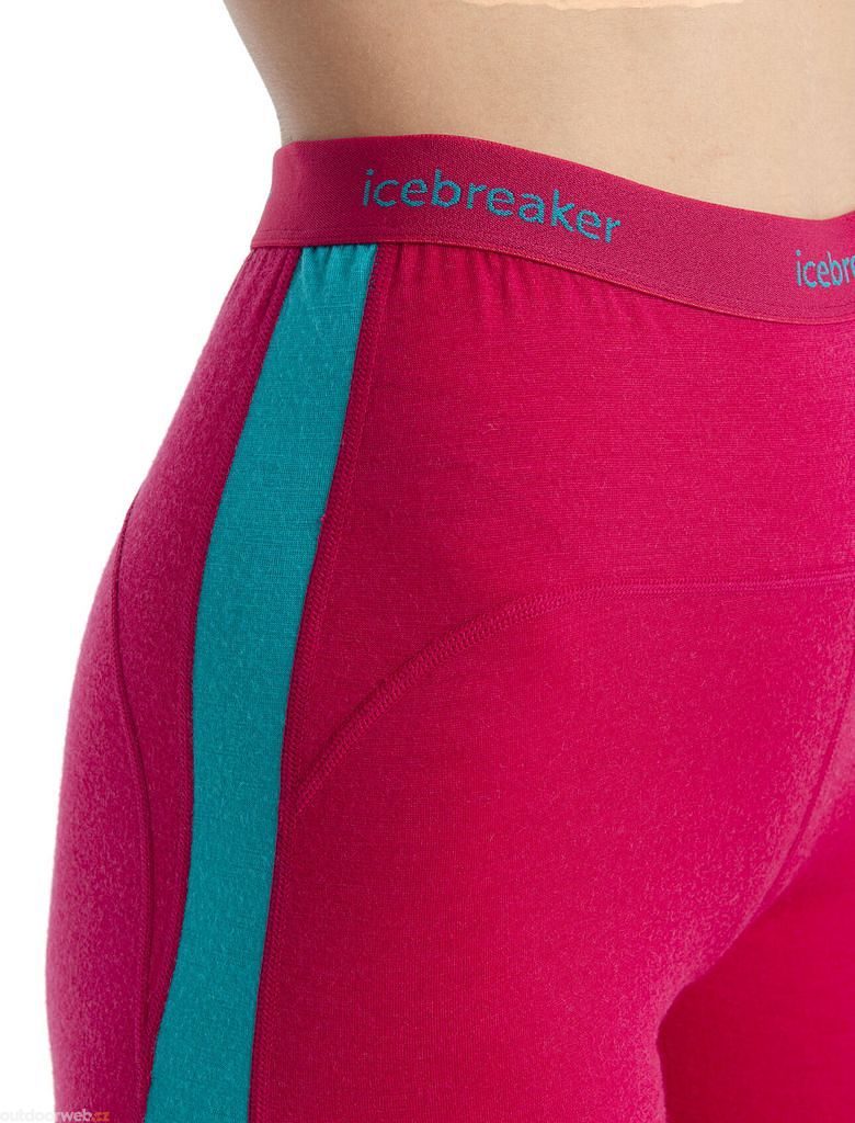  W 200 Oasis Sonebula Leggings ELECTRONPINK/FLUXGREEN/CB -  merino leggings for women - ICEBREAKER - 96.74 € - outdoorové oblečení a  vybavení shop