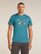 Men Mer 150 Tech Lite SS Tee Wild Pack TOPAZ
