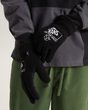 Circle Bones Gloves Black