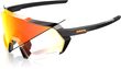 KORBIN - Gloss Metallic Black - Orange Flash Mirror Photochromic