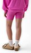 879453-02 Dětské žebrované biker shorts Růžová