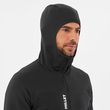 FUSION GRID HOODIE M BLACK - NOIR