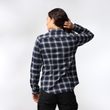Övik Flannel Shirt W Port-Breeze Blue