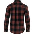 Övik Heavy Flannel Shirt W, Dark Navy-Maroon