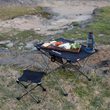 Outdoor aluminum alloy folding stool