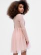 787170-00 Dětské šaty s tylem Růžová
