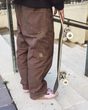 Skate Drill Chore AVE Loose Carp Pant CHOCOLATE BROWN