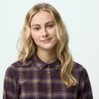 Övik Classic Flannel Shirt W Black Oak-Dark Violet