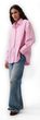 799379-07 Oversize popelínová košile s logem Big Shirt Růžová