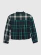 484117-00 Dětská kostkovaná košile Zelená