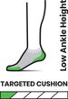 RUN TARGETED CUSHIONOW ANKLE SOCKS black
