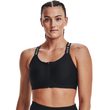 UA Infinity High Bra Zip, Black
