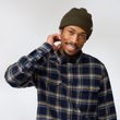 Övik Heavy Flannel Shirt M Light Fossil-Deep Red