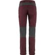 Kaipak Trousers Curved W Dark Garnet-Dark Grey