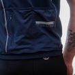 CYKLO MOTION pánský dres kr.rukáv celozip deep blue/šedá