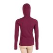MERINO DF dámské triko dl.rukáv s kapucí lilla
