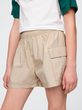 Dětské popelínové cargo kraťasy Béžová