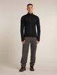 Men Mer  300 RealFleece Descend LS Zip BLACK