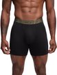 M UA Perf Cotton 6in - 3pk BLK/GRN