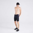 MULTI-SPORT MESH LONG BOXER BRIEF FLY, black