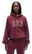 853429-00 Oversize mikina Logo Heavyweight Unisex Červená