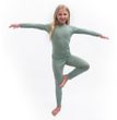 MERINO AIR SET dětský triko dl.rukáv + spodky basil green